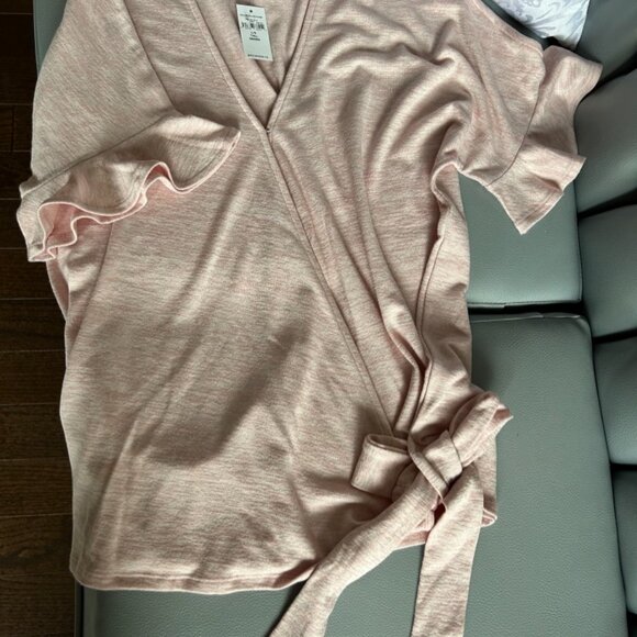 BNWT Blush Knit Wrap top Sz L tall from GAP - Picture 3 of 5